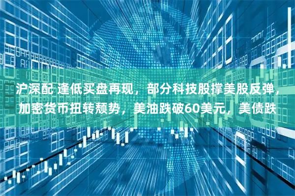 沪深配 逢低买盘再现，部分科技股撑美股反弹，加密货币扭转颓势，美油跌破60美元，美债跌